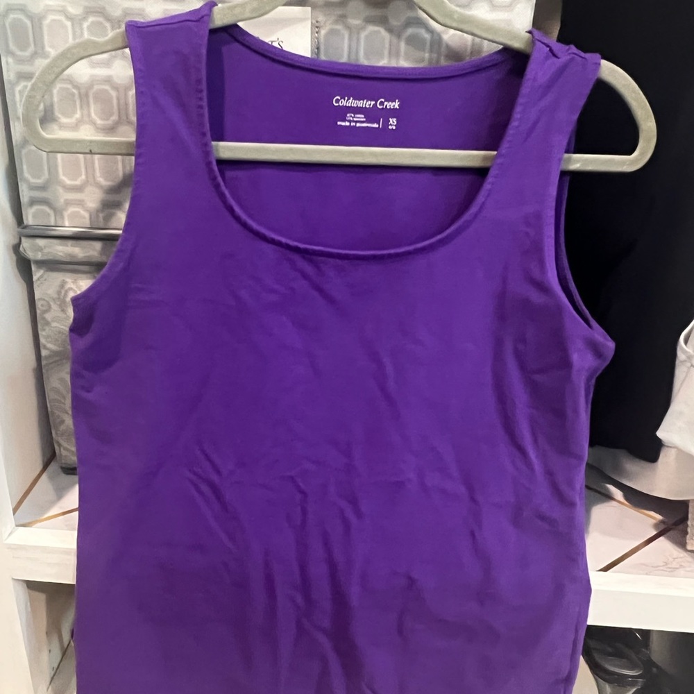 Cold water creek- purple tank